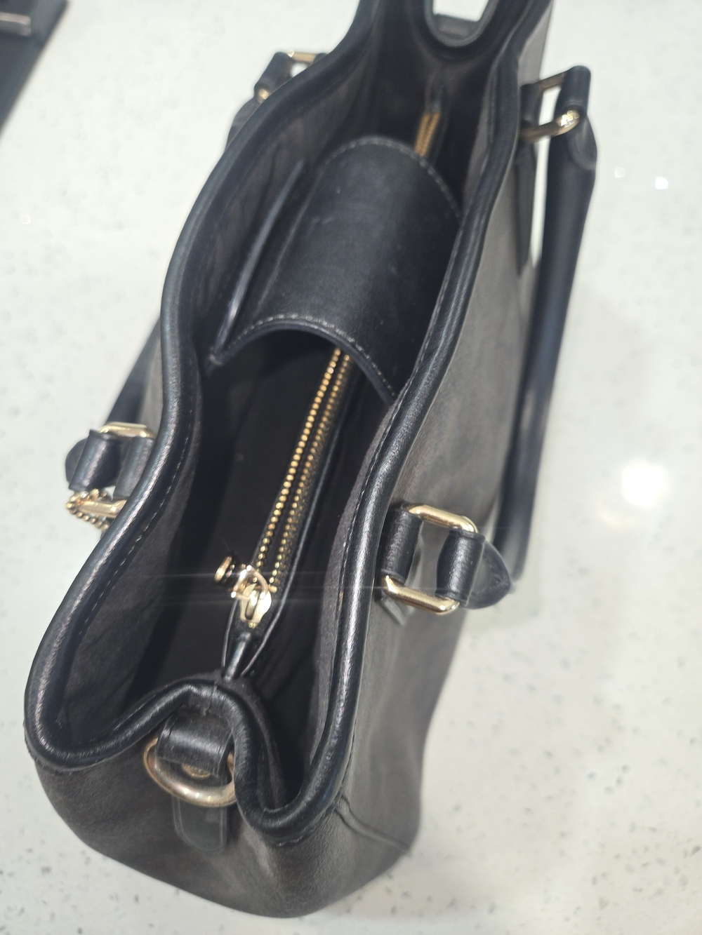 Coach Brown Signature Canvas Satchel - Picture 8 of 10